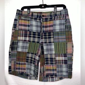 POLO Ralph Lauren Men’s Multi Color Plaid Patchwork Madras Shorts size30